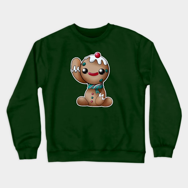 gingerbread xmas 1 Crewneck Sweatshirt by Drawers of Drawing